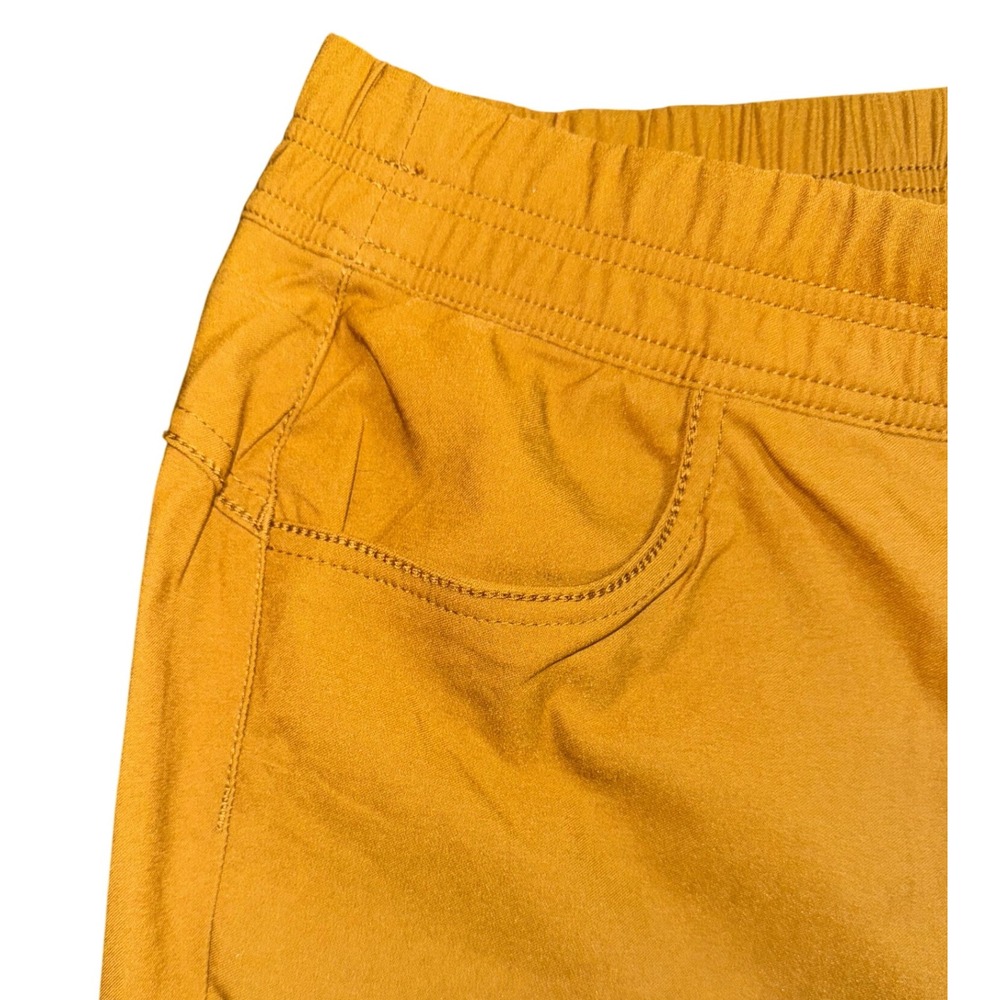 Prana Womens‎ Yellow Jogger Pants Elastic Waist Drawstring Pockets Size 10 - Picture 11 of 16